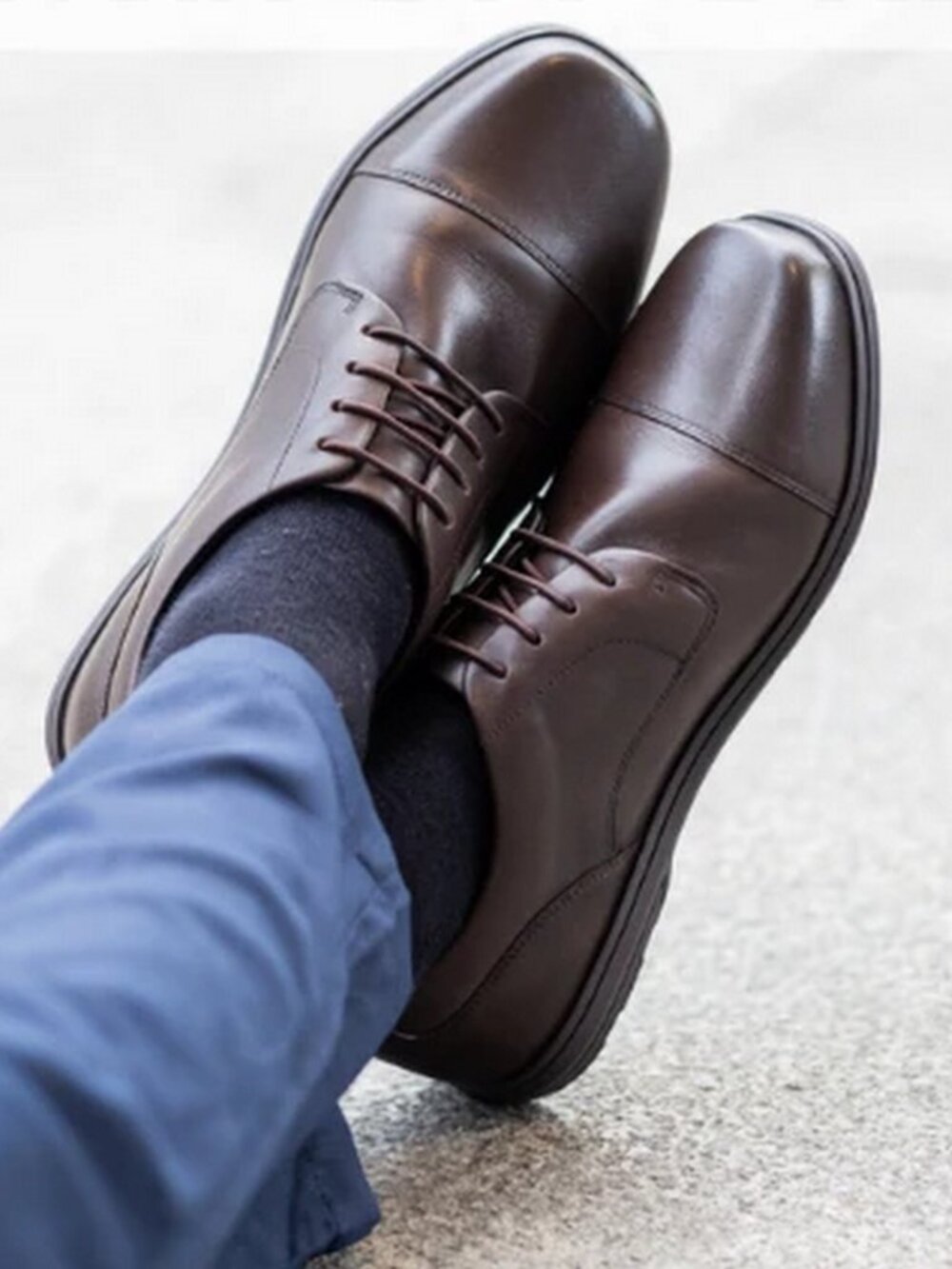 Birchbury Brenston Leather Barefoot Wide Toe Box Dress Shoe